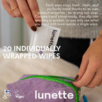 Lunette Cup Wipes 20 pack