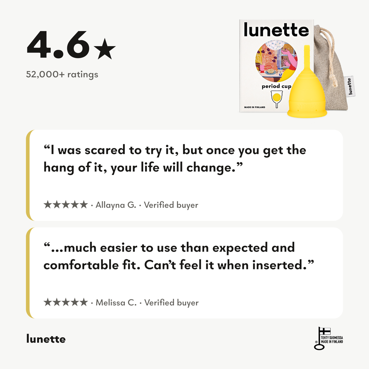 Rated 4.6 stars from more than 52,000 ratings, with two verified customer reviews