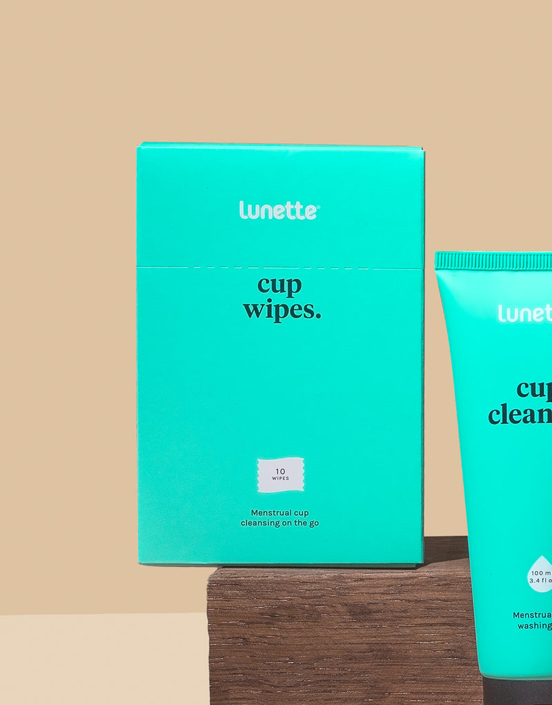 Biodegradable Lunette Cup Wipes